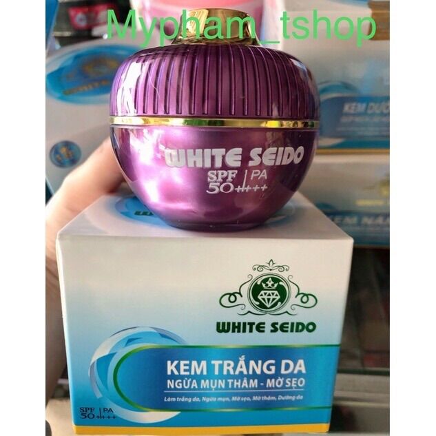 Kem White Seido Giảm Mụn ,Trắng Da ,Mờ Thâm ,12 gram