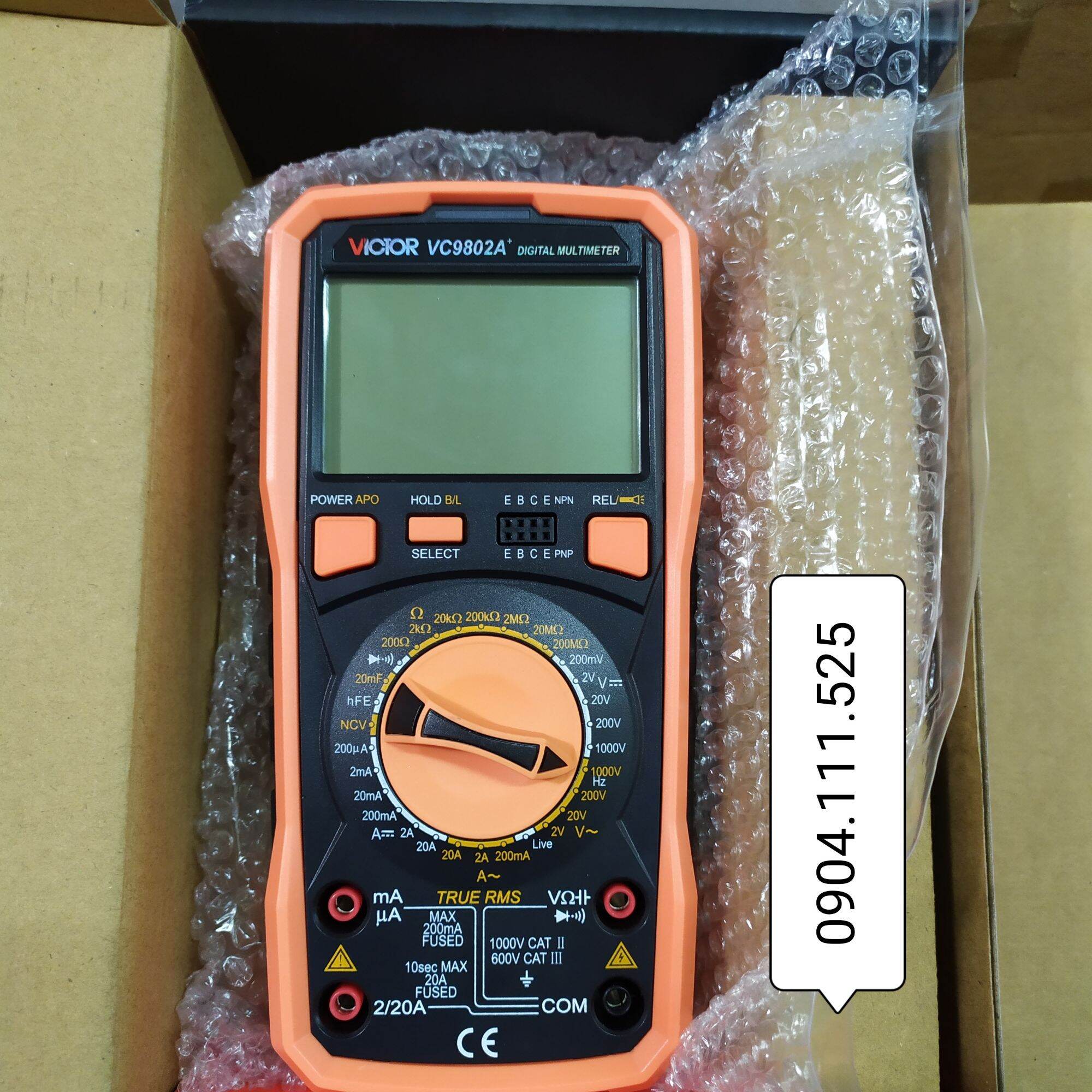 [HCM]Đồng hồ vạn năng điện tử VICTOR VC-9802A+