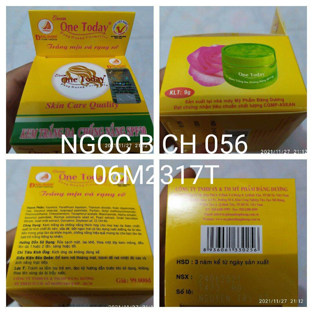KEM ONE TODAY ỐC SÊN 5GAM - 8 GAM - 9GAM