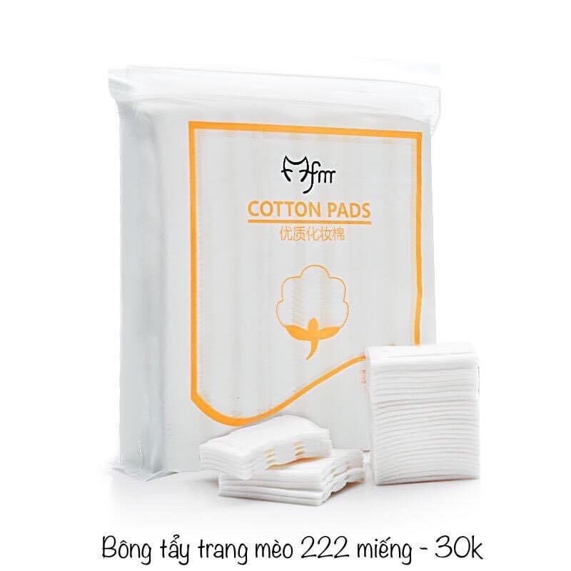 Bông tẩy trang mèo 222 miếng
