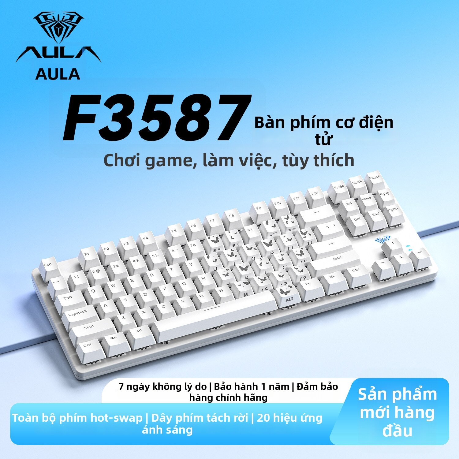 AULA-MOJING | Hot-swappable Mechanical Keyboard For Gaming 87 Keys Giá  673,000 Đồng*Miễn phí vận chuyển