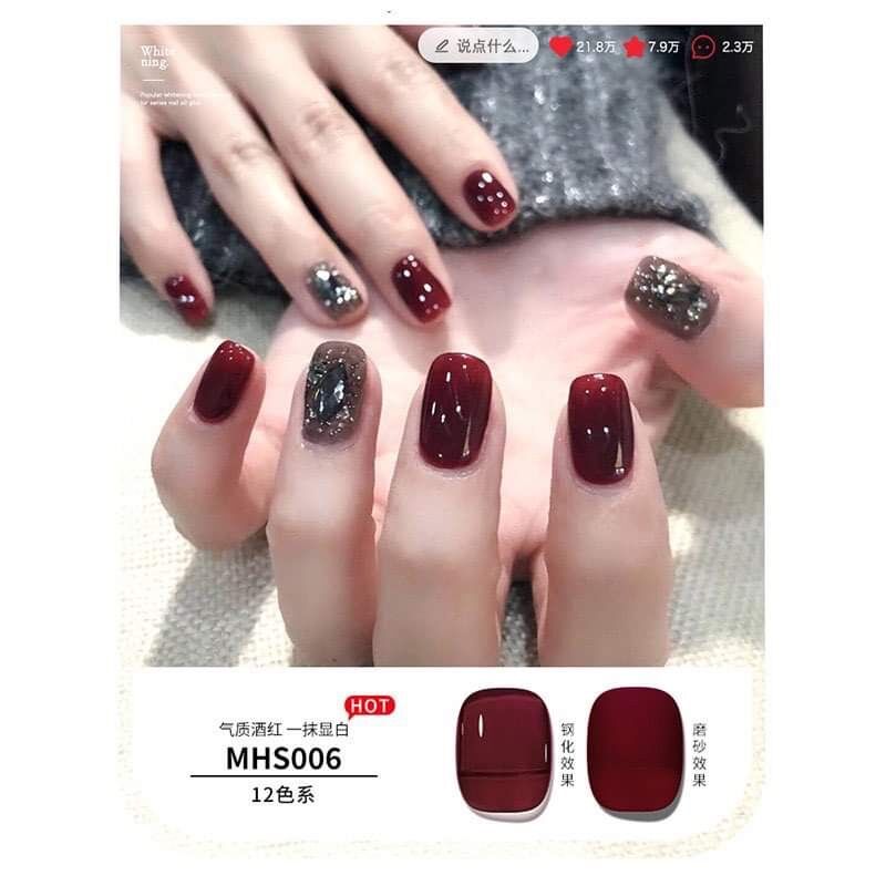 Sơn gel tone đỏ MHS, chất sơn đặc mướt