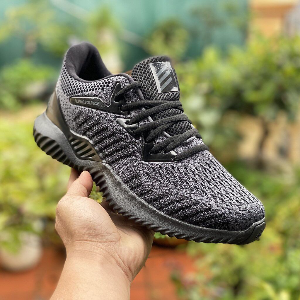 Giầy thể thao Anpha nam, giày sneaker anphabounecc nam maù đen, giày chạy bộ nam size 39-44.