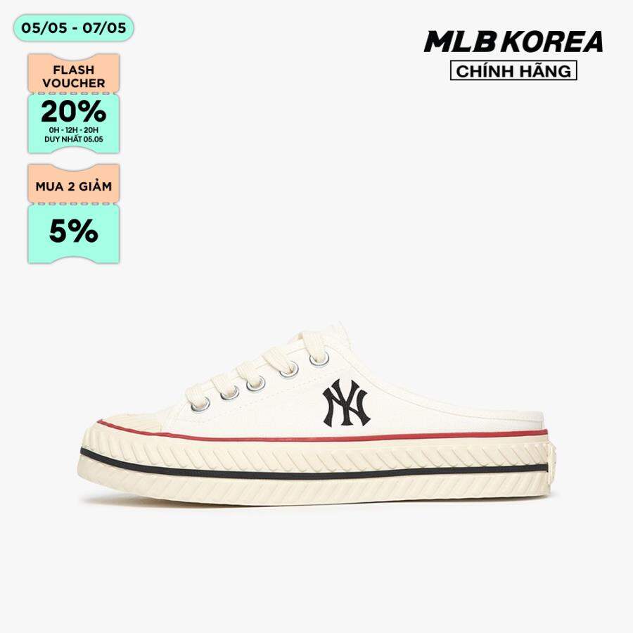 Mlb - giày mules unisex đế bệt thời trang playball origin 3amuua11n-50whs