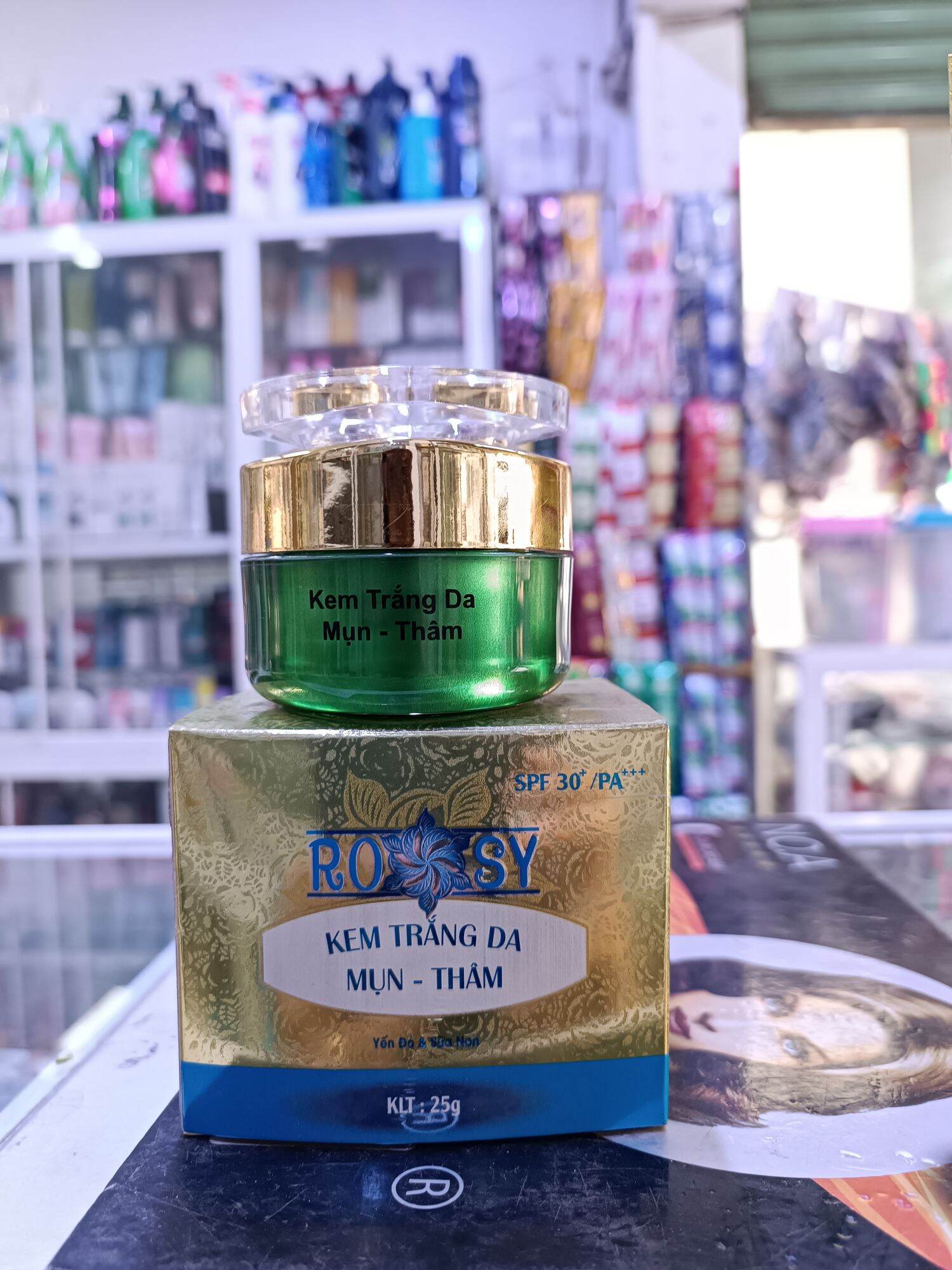 [HCM]kem dưỡng trắng da ngừa mụnthâm ROSY VIP yến đỏ&sữa non