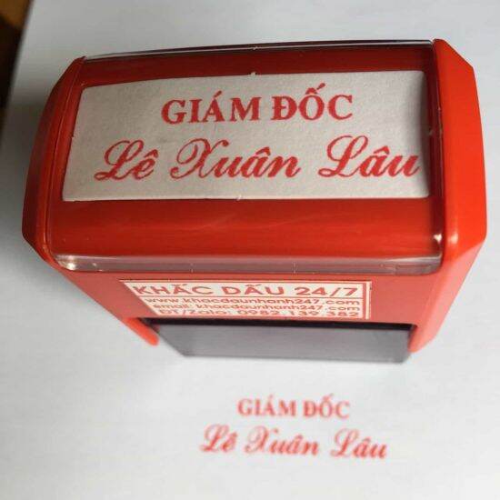 Mộc dấu tên, khắc mộc dấu theo yêu cầu ( Dstamp T214)