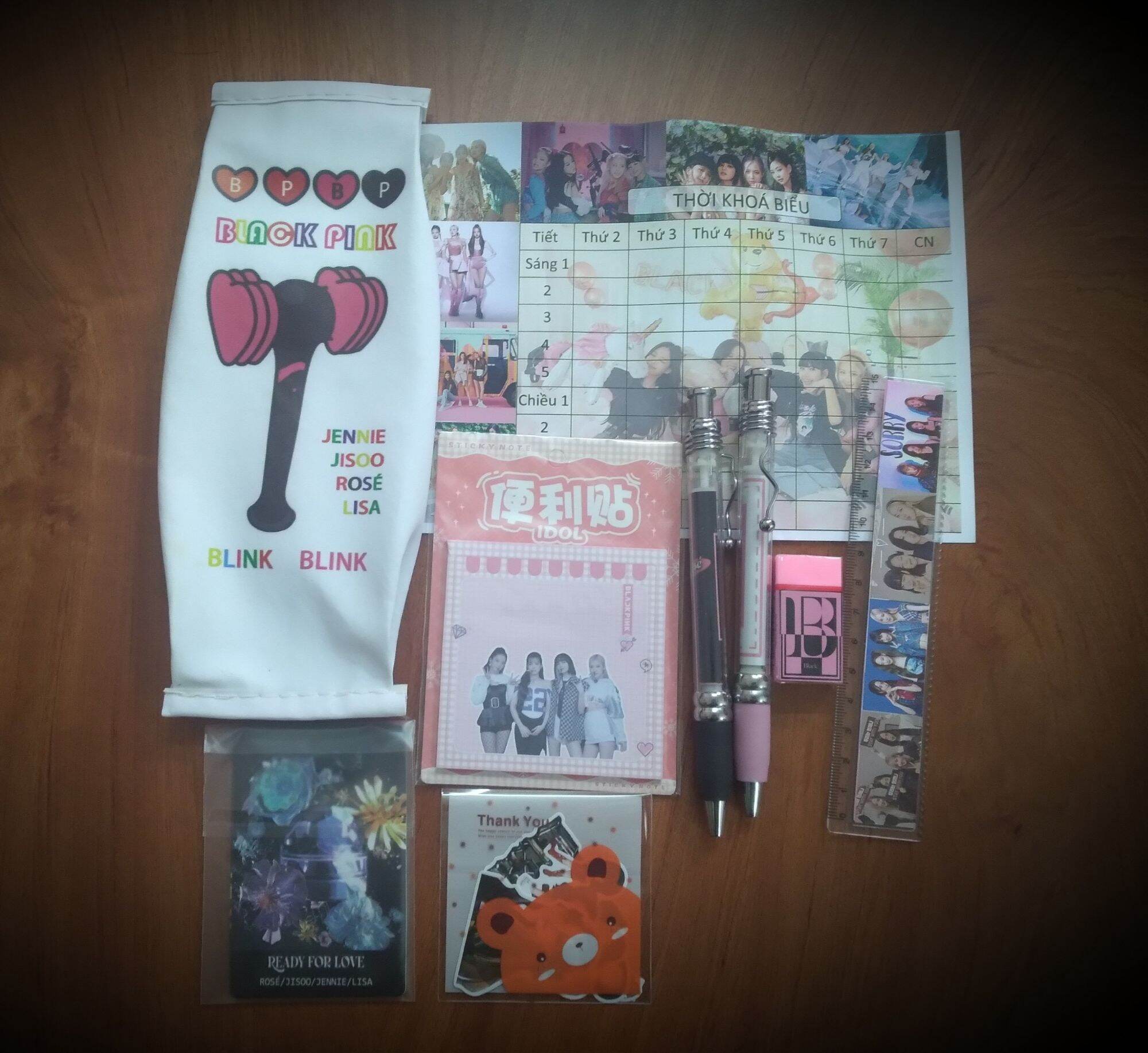 combo dụng cụ học tập BTS, Blackpink   nhiều món