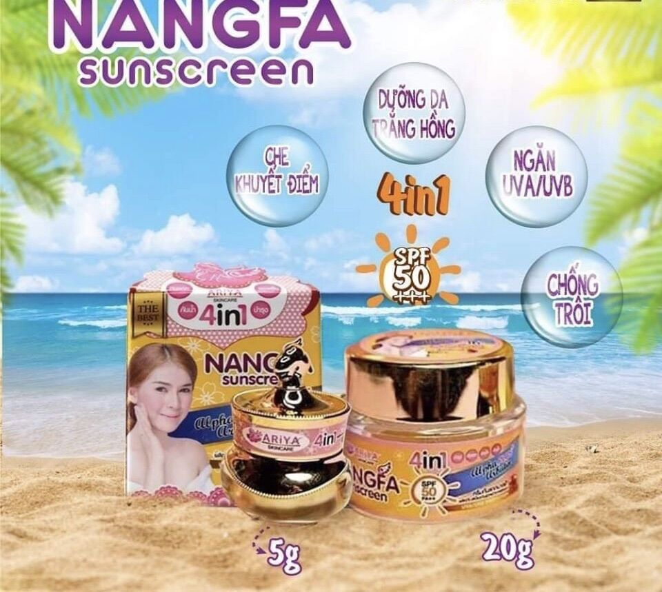 [HCM]KEM CHỐNG NẮNG NANG-FA THÁI LAN SPF 50