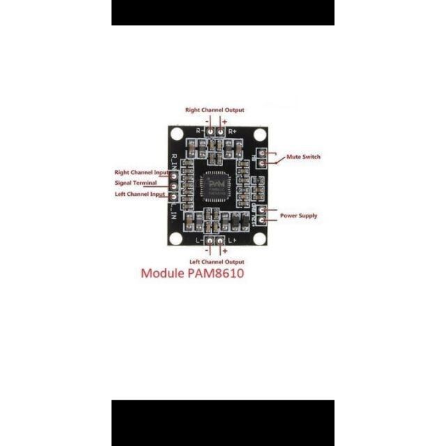 Mạch âm thanh  pam 8610 10w+10w