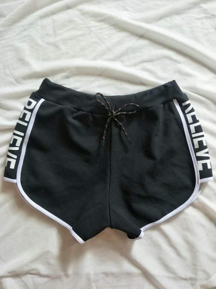 {HCM} QUẦN SHORT NỮ PHỐI CHỮ. ( freesize dưới 70kg tùy chiều cao)