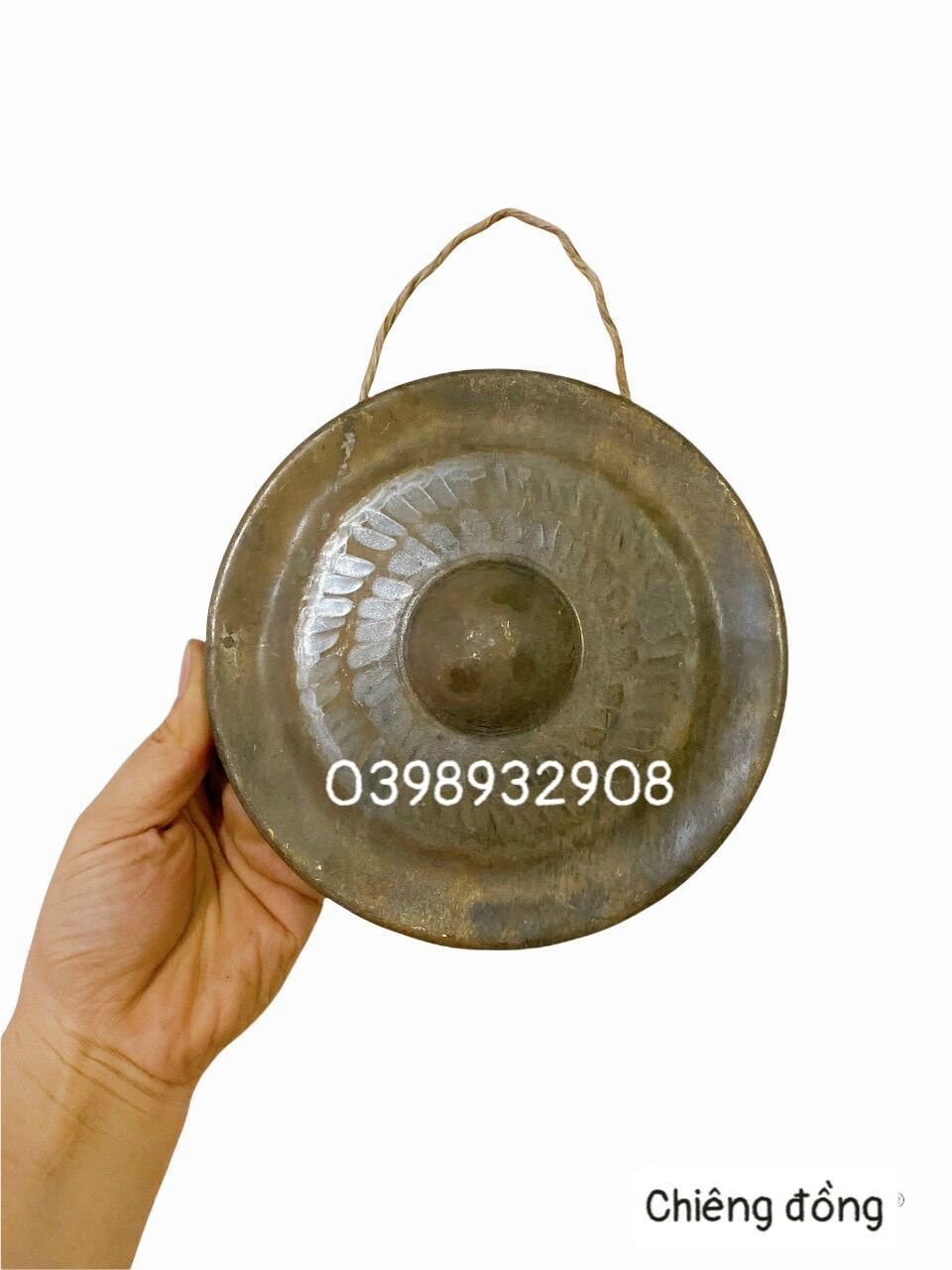CHIÊNG ĐỒNG 16 CM LÀM BẰNG ĐỒNG