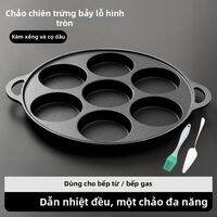 Defasilk | Chảo Đúc Sắt Không Dính Bốn Lỗ Trứng