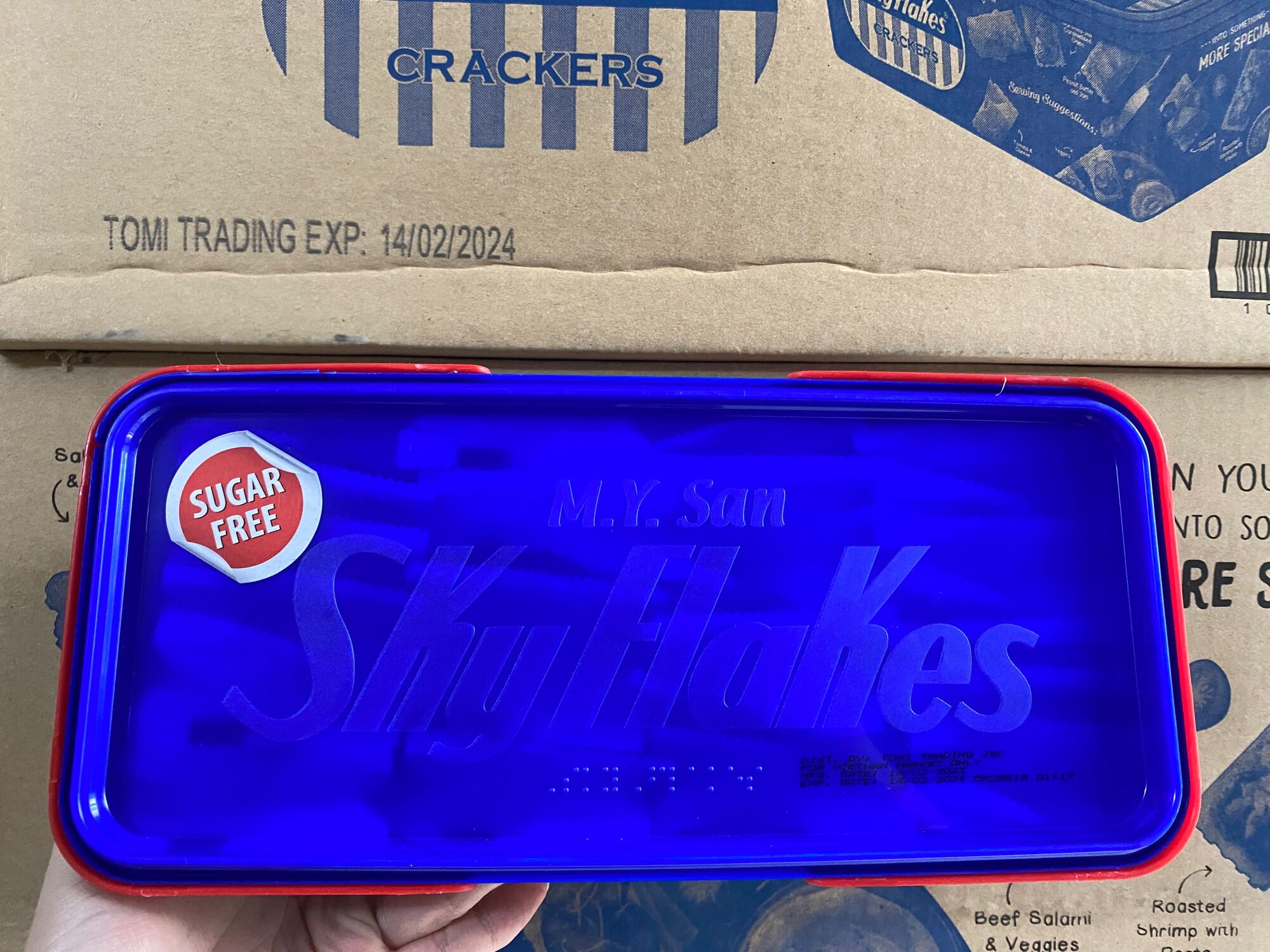 Bánh ăn kiêng skyflakes 800g nhập khẩu Philippines