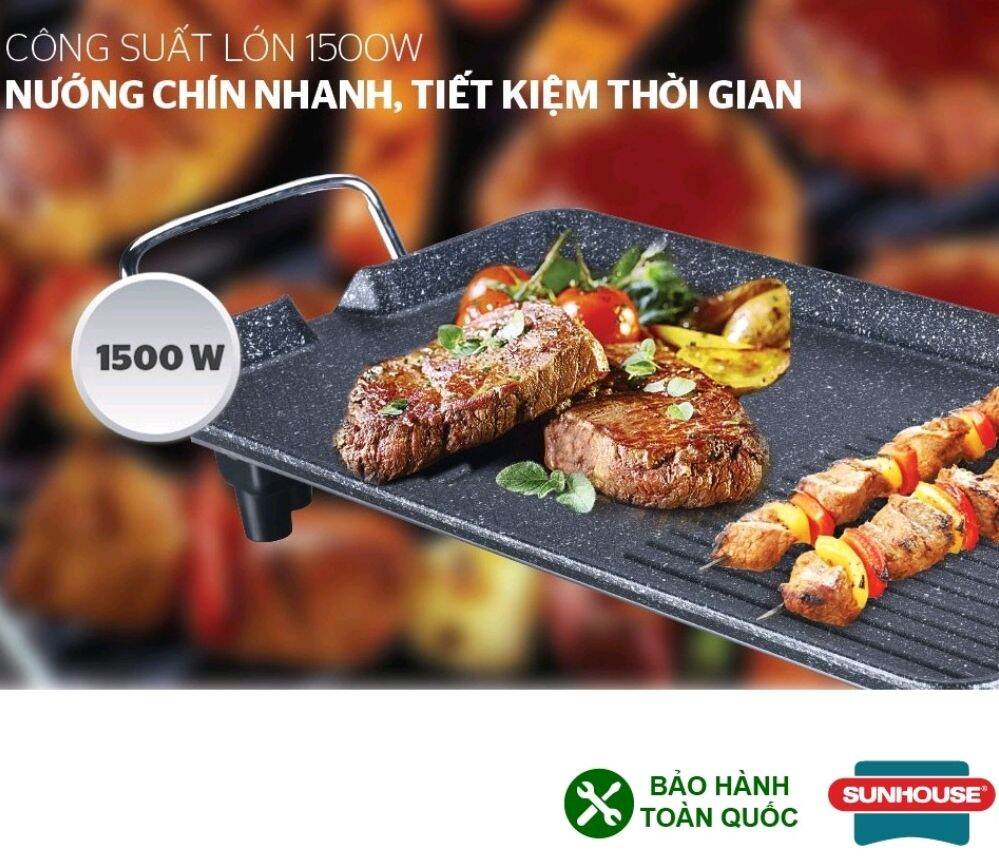 [ Bảo hành 12 tháng] Bếp nướng điện SUNHOUSE SHD4607, Bếp nướng Sunhouse : nướng cả thế giới .