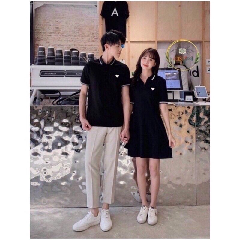 Áo đôi nam nữ, váy thun đôi, đồ couple tình yêu