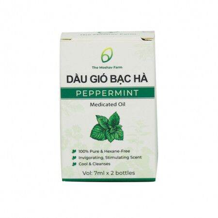 Dầu gió bạc hà The Moshav Farm ( 1 hộp 2 chai )