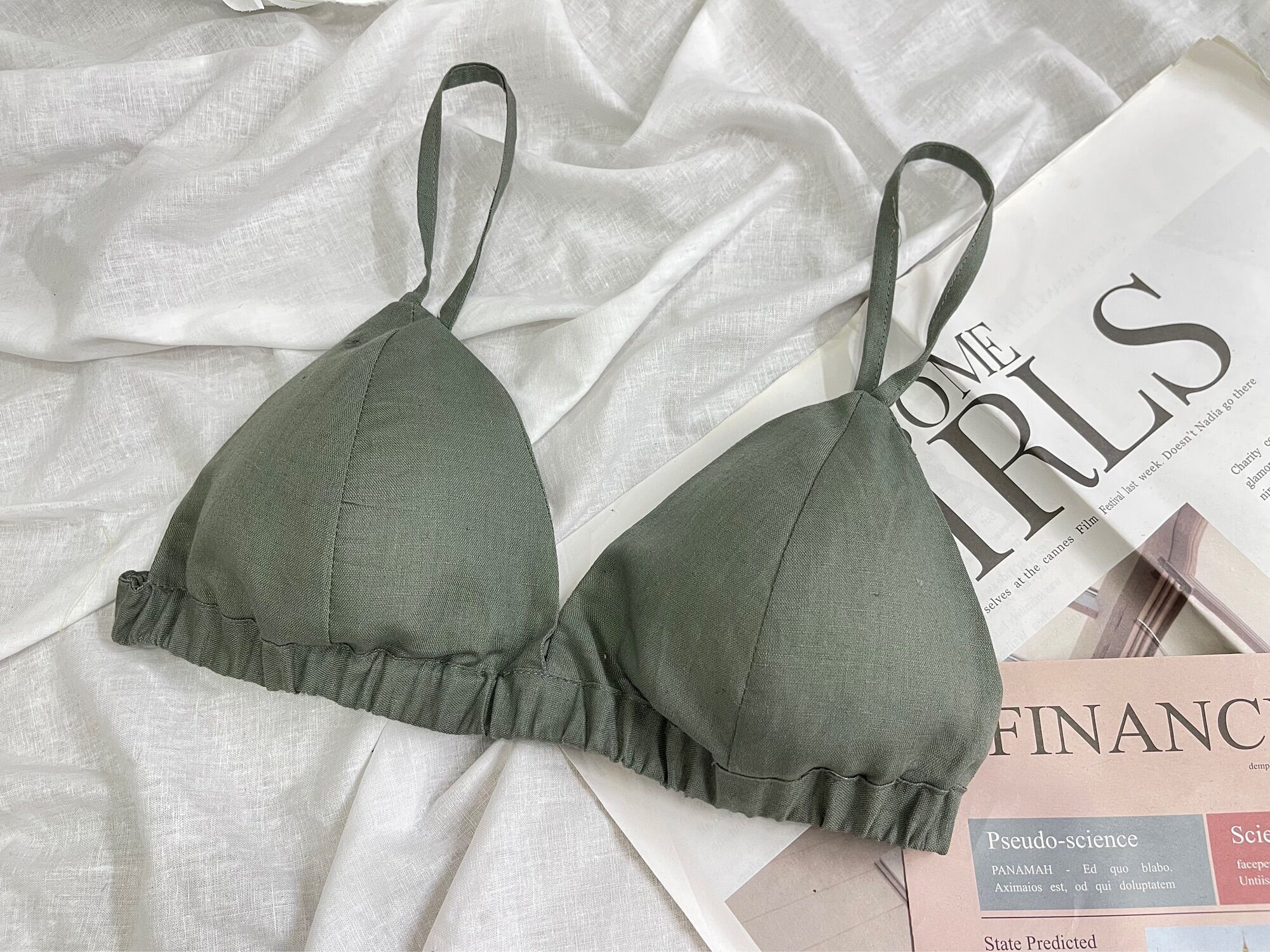 Bra Linen - Áo ngực vải Linen