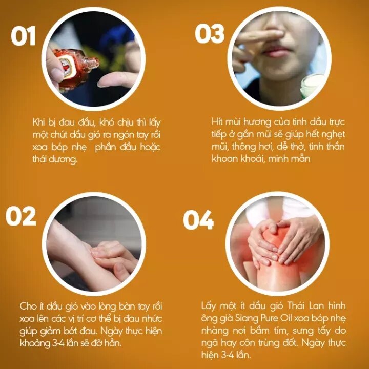 DẦU GIÓ ÔNG GIÀ  THÁI LAN 3ML