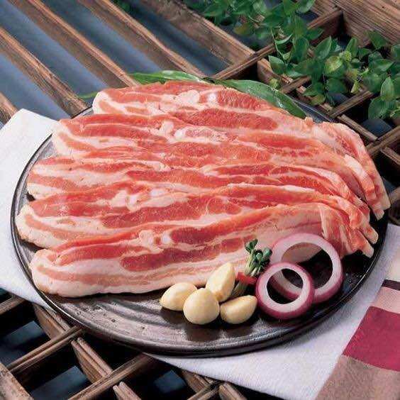 1kg Thịt Ba chỉ Heo rút sườn cắt lát