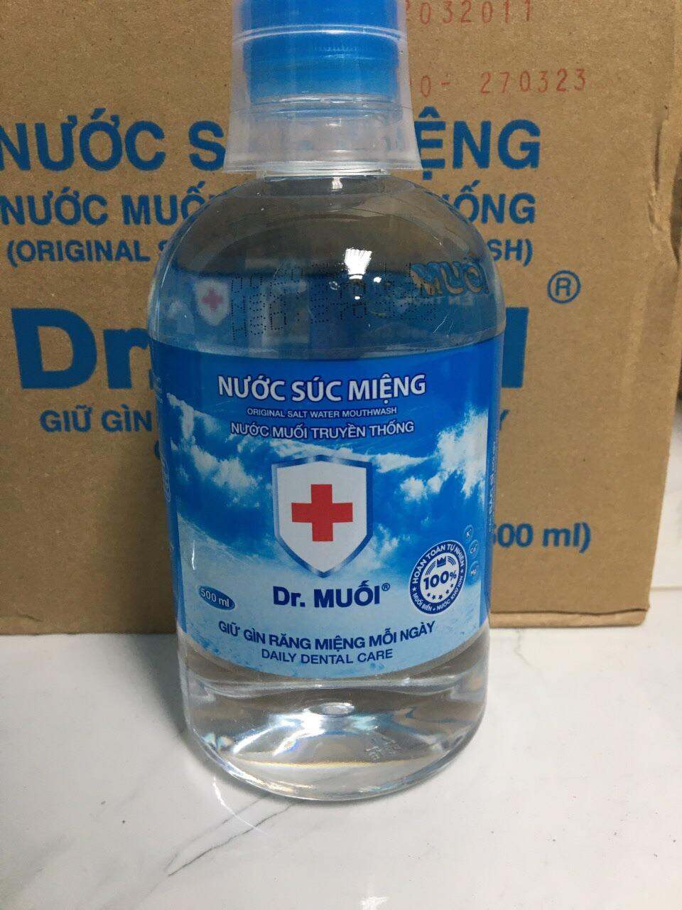 Combo 1 thùng nước súc miệng DR Muối 500ml