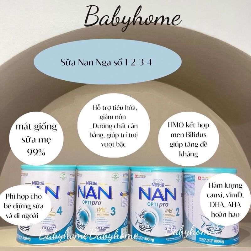 Sữa bột nan nga số 1-2-3