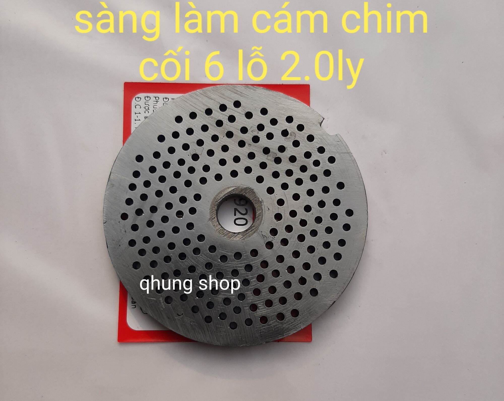 Xàng làm cám chim - Mặt bích ép cám chim máy số 6 . 8.12 . 22  . 32
