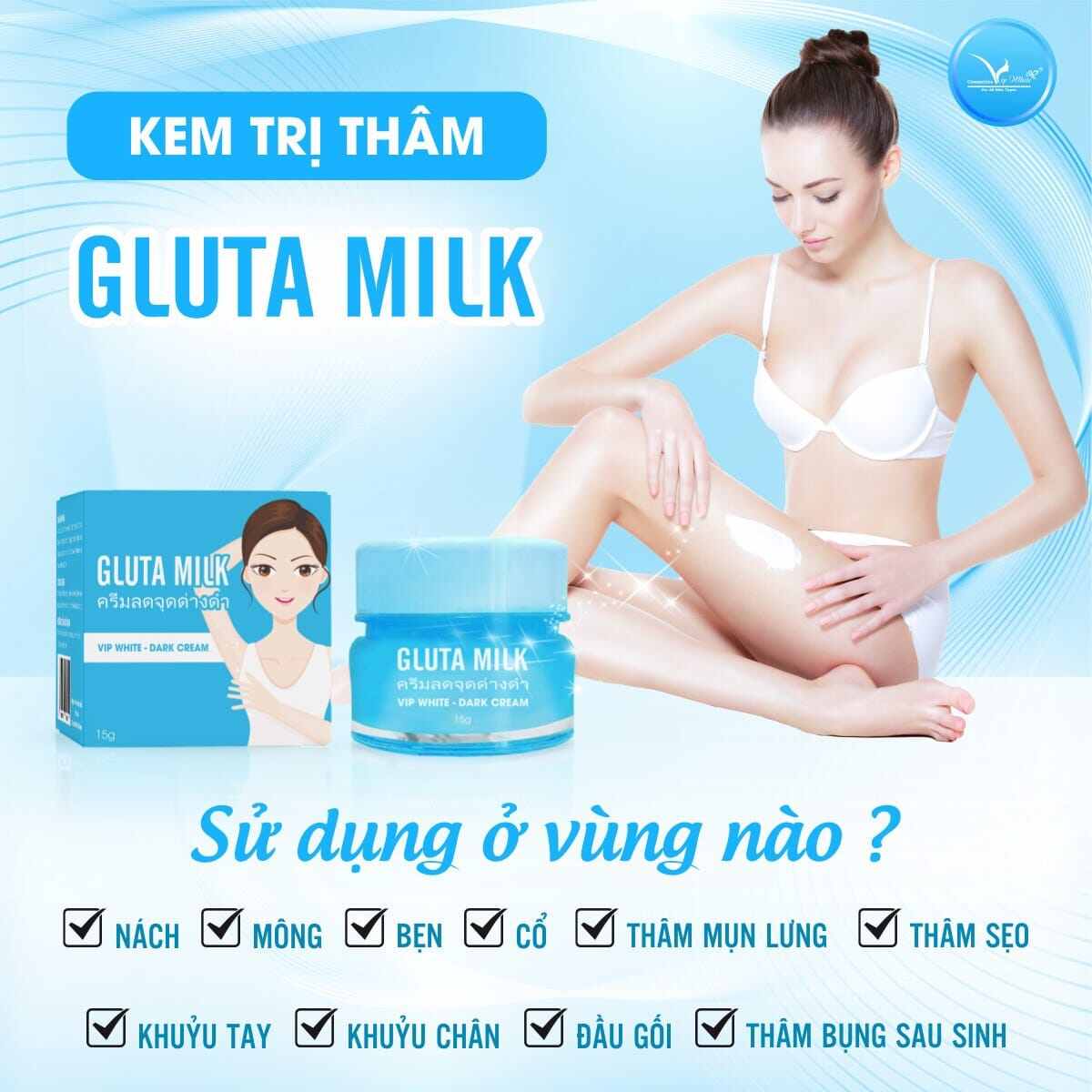 Kem Nách Gluta Milk ( Khử Thâm , Hôi , Trắng Da )