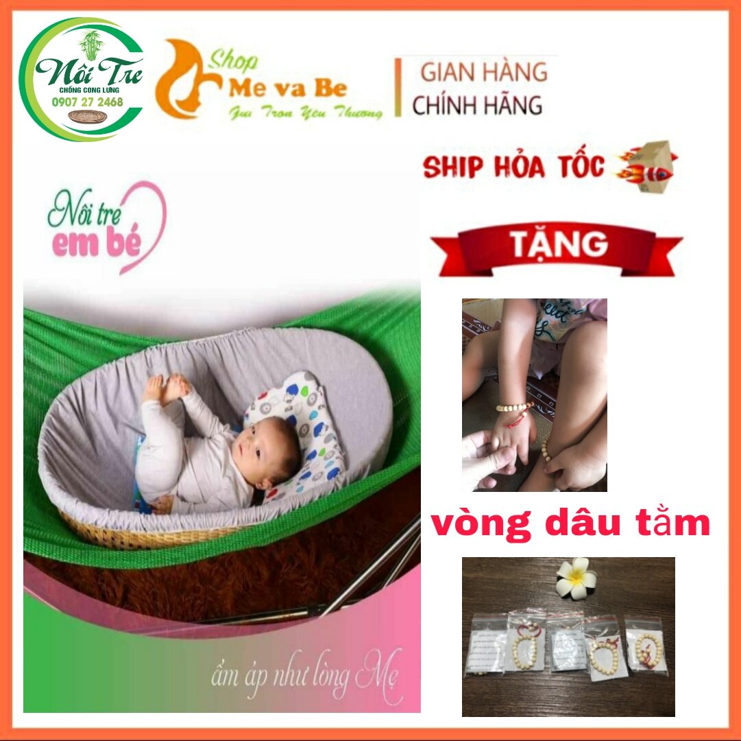 Nôi tre nằm võng size 100x65 đã hơ dằm