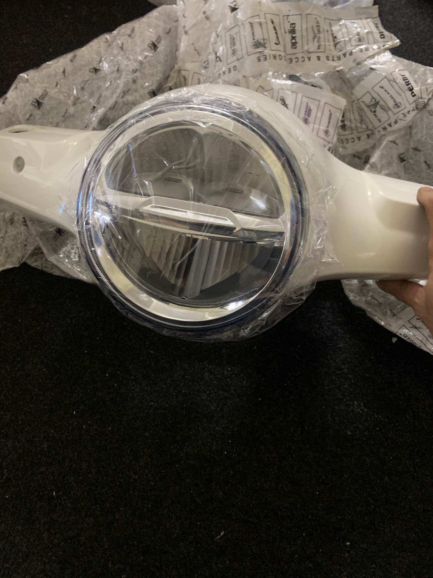 Pha led 2 tầng cho vespa Lx
