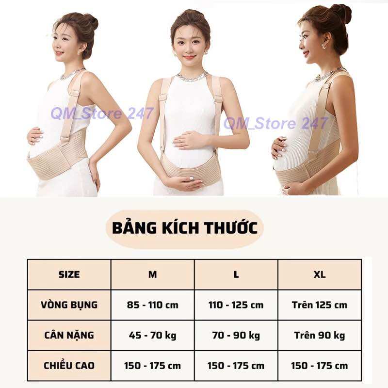 Đai Nâng Đỡ Bụng Bầu Cao Cấp Co Giãn 4 Chiều Giảm Đau Lưng Chống Rạn Bụng Giúp Mẹ Bầu Thấy Thoải Mái