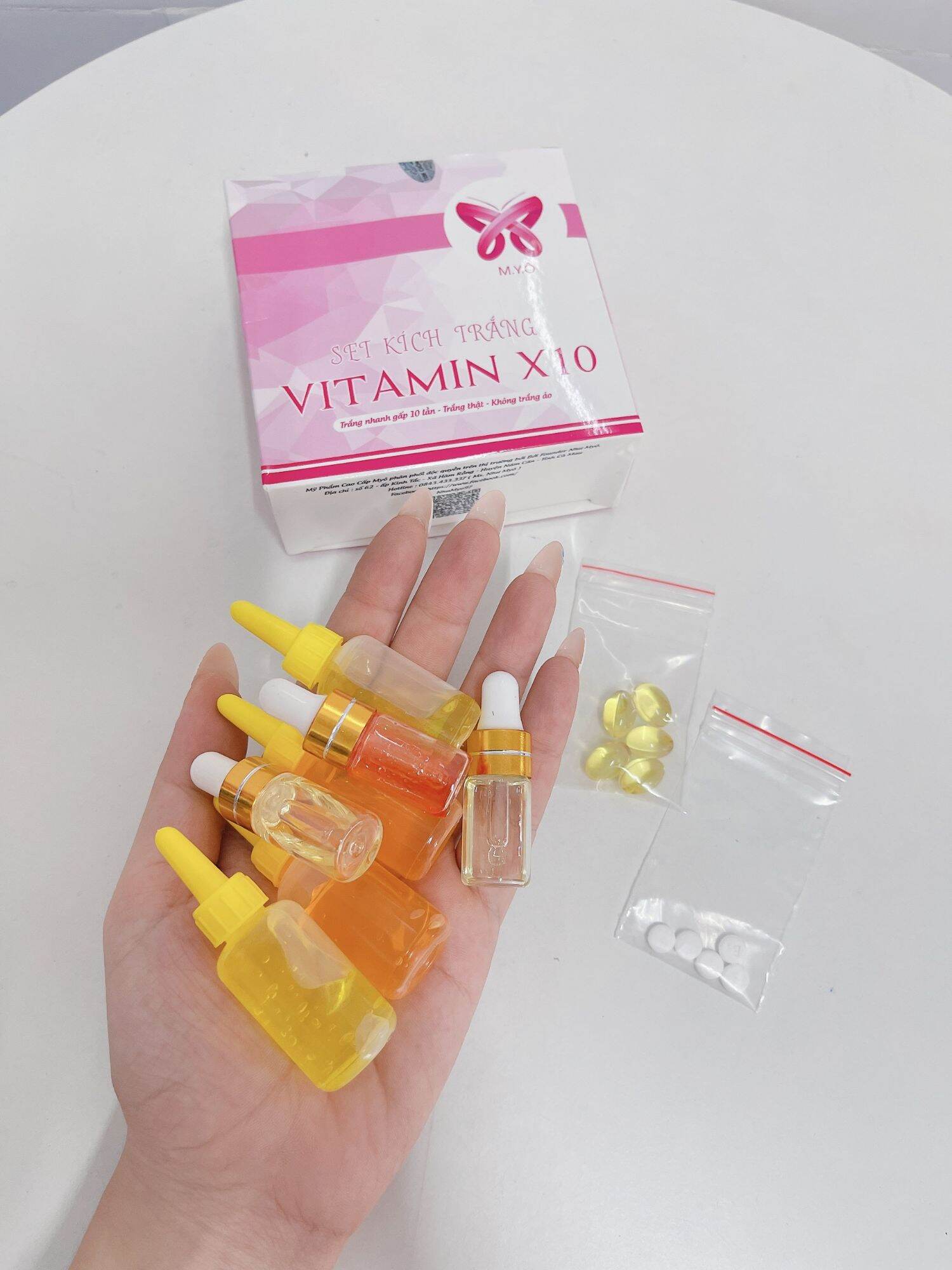 SET KÍCH TRẮNG VITAMIN X10 MYÔ (Chính hãng 💯)