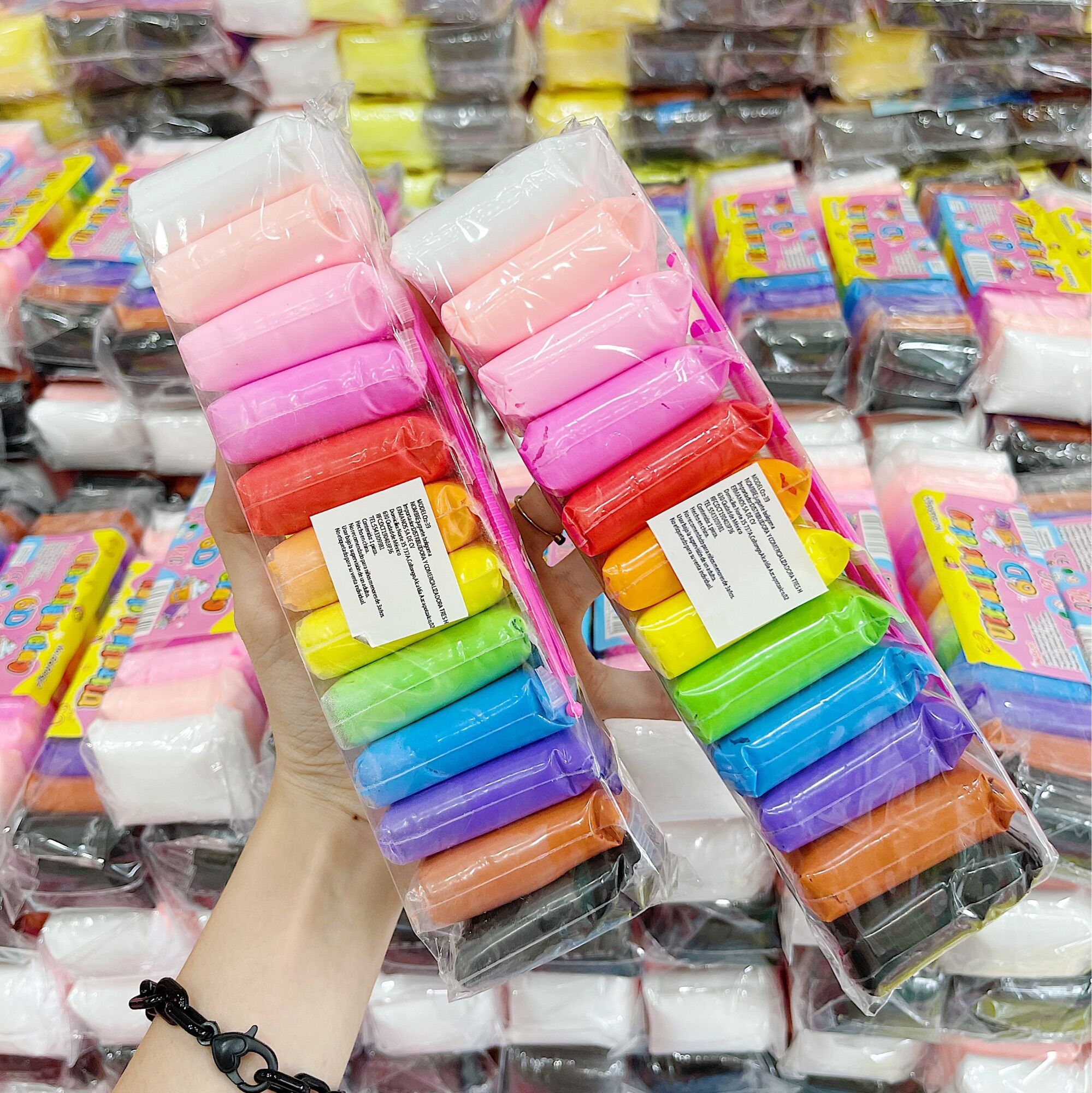 Đất sét nhẹ tự khô, đất sét Nhật, đất nặn tự khô trang trí gương DIY hot hit - Lốc 12/24/36 màu