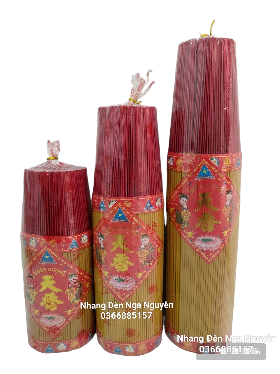 Nhang không mùi bó lớn (950 cây)/Nhang sạch ít khói