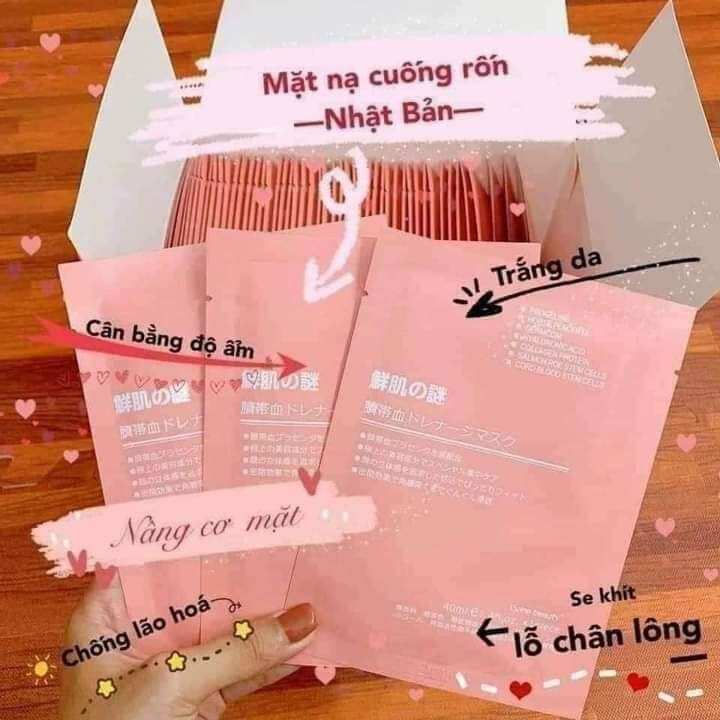 SET 10 MIẾNG MẶT NẠ NHAU THAI CỪU CUỐNG RỐN