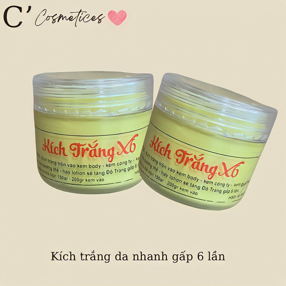 Kích Trắng x6 Làm Trắng Da Body 30g