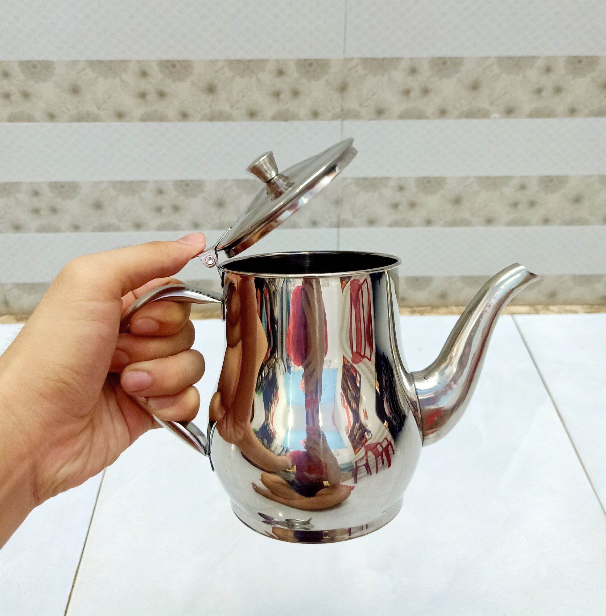(HCM) Ấm Trà Inox 304, Loại Cao Cấp, Chống Gỉ Sét, (CÓ HAI SIZE, ẤN VÀO CHỌN SIZE)