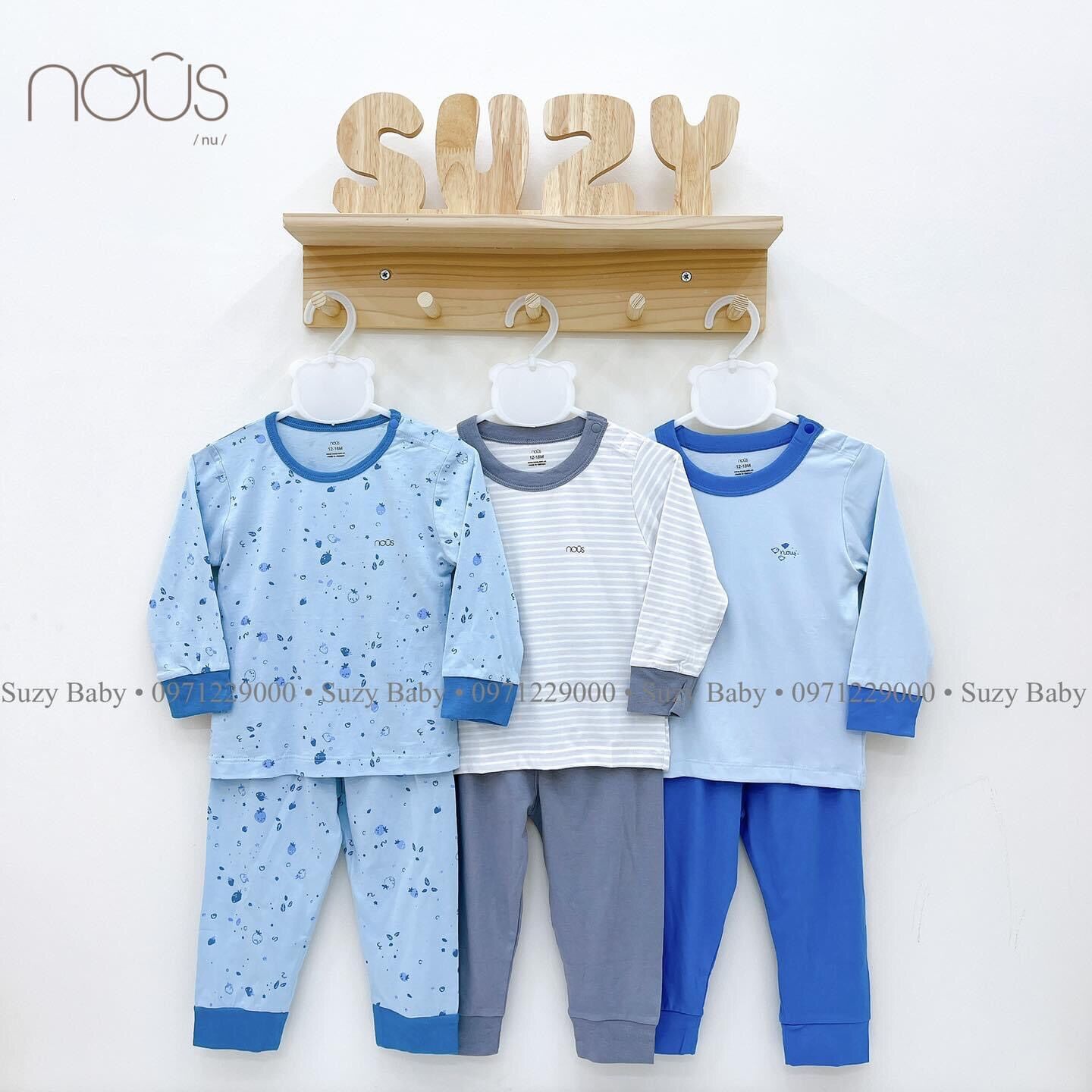 BỘ NOUS KHUY VAI DÀI TAY THU ĐÔNG CHO BÉ
