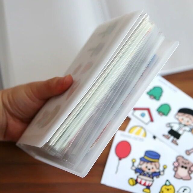 Sổ Lưu Trữ Stickers Bằng Nhựa Trong Mờ (Đọc kĩ mô tả)