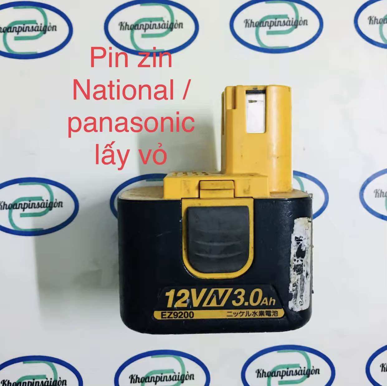 1 vỏ Pin zin cũ National/ Panasonic 12vol ,không pin
