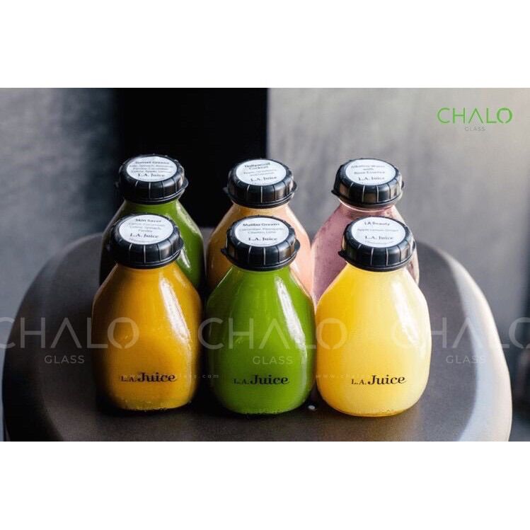 Combo 3 chai thuỷ tinh dáng lùn 300ml