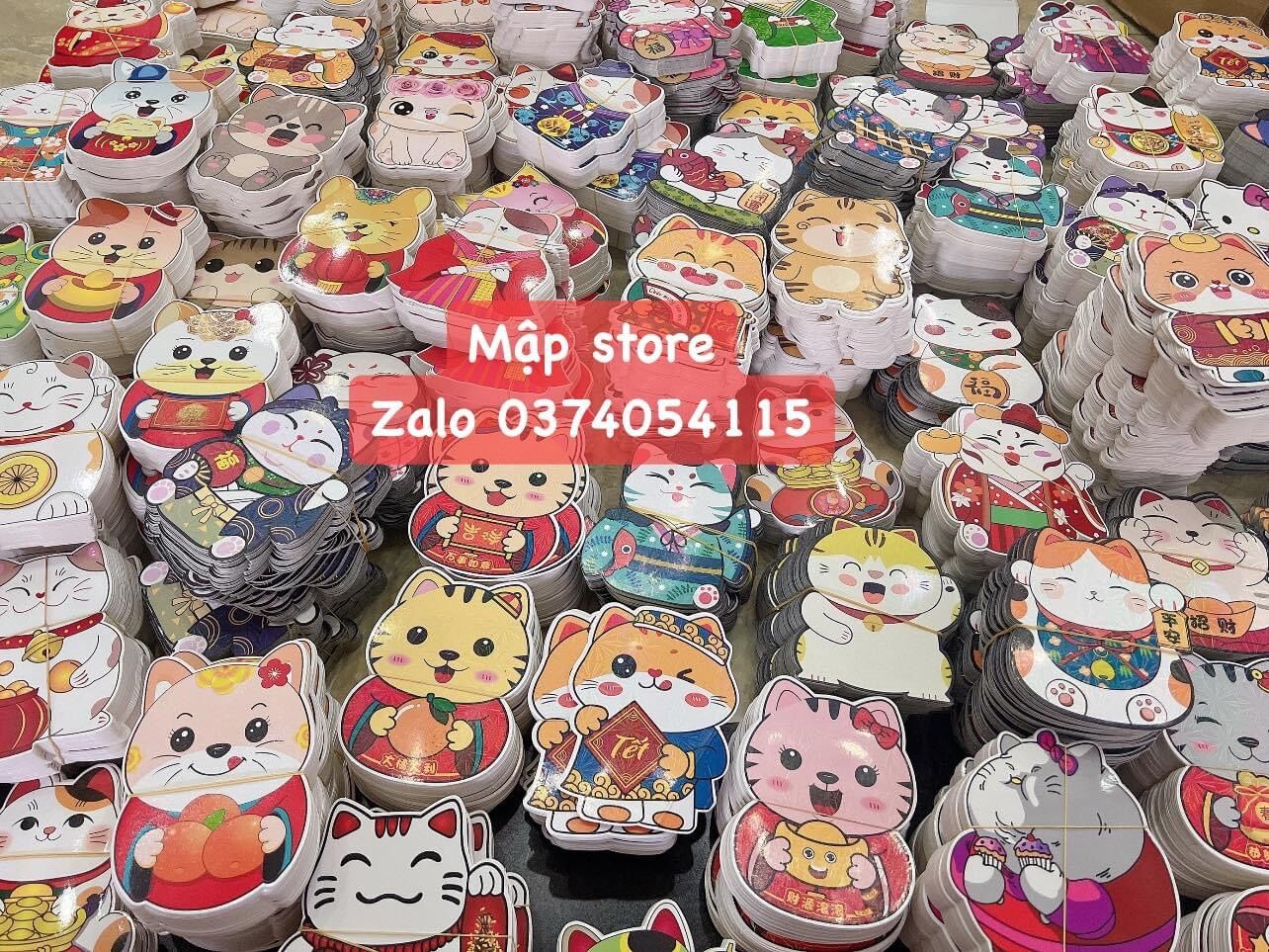 Combo 100 bao bì lì xì chibi 2023 hoạt hình tết lì xì chipi mẫu mèo 2023 mẫu mới đẹp dễ thương