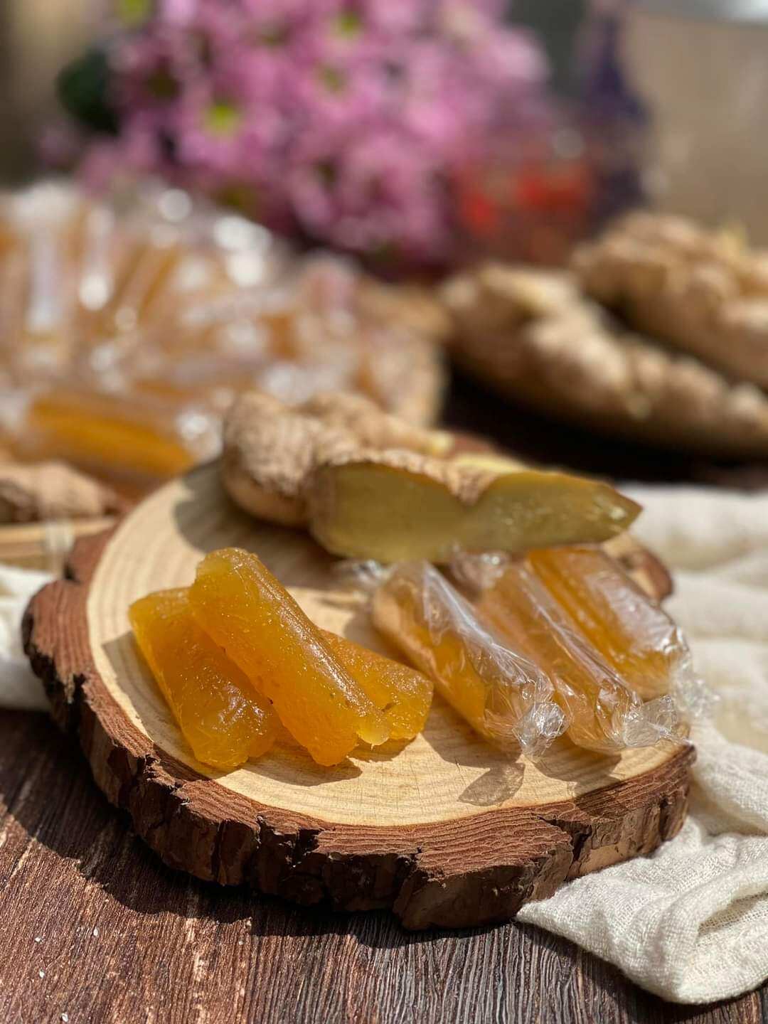 Mứt gừng sợi dẻo viên 500g