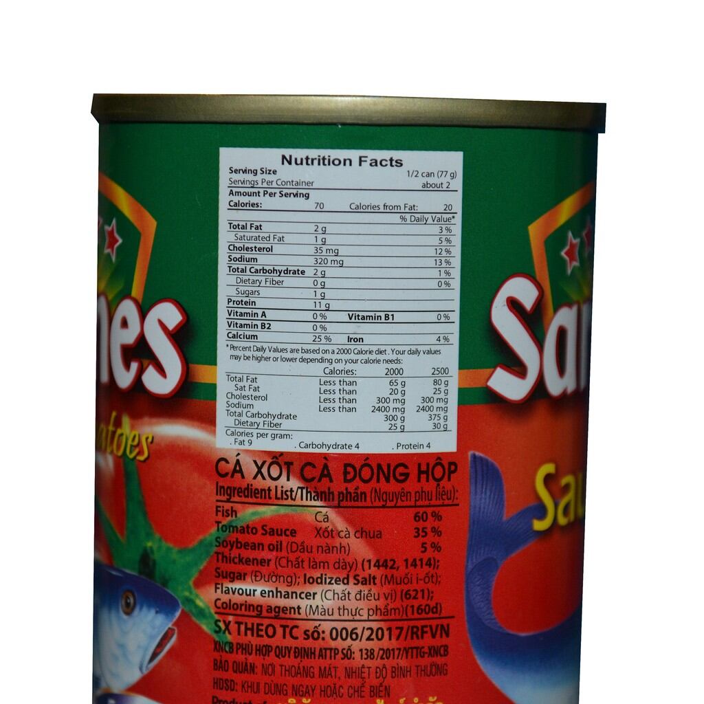 Cá mòi Thái Lan - Sardines - Lốc 10 lon