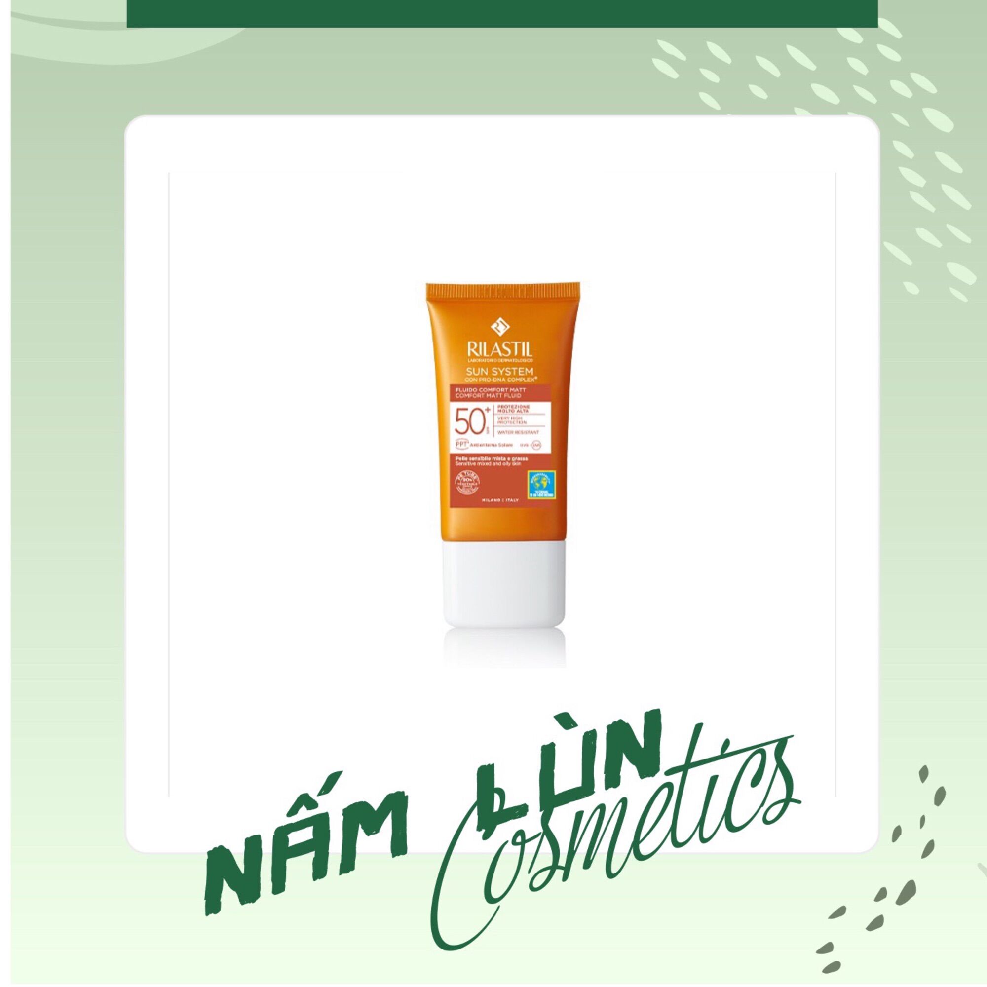 Kem chống nắng Rilastil comfort matt fluid 50ml