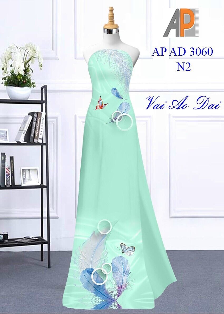 [HCM]Vải áo dài chiếc lá
