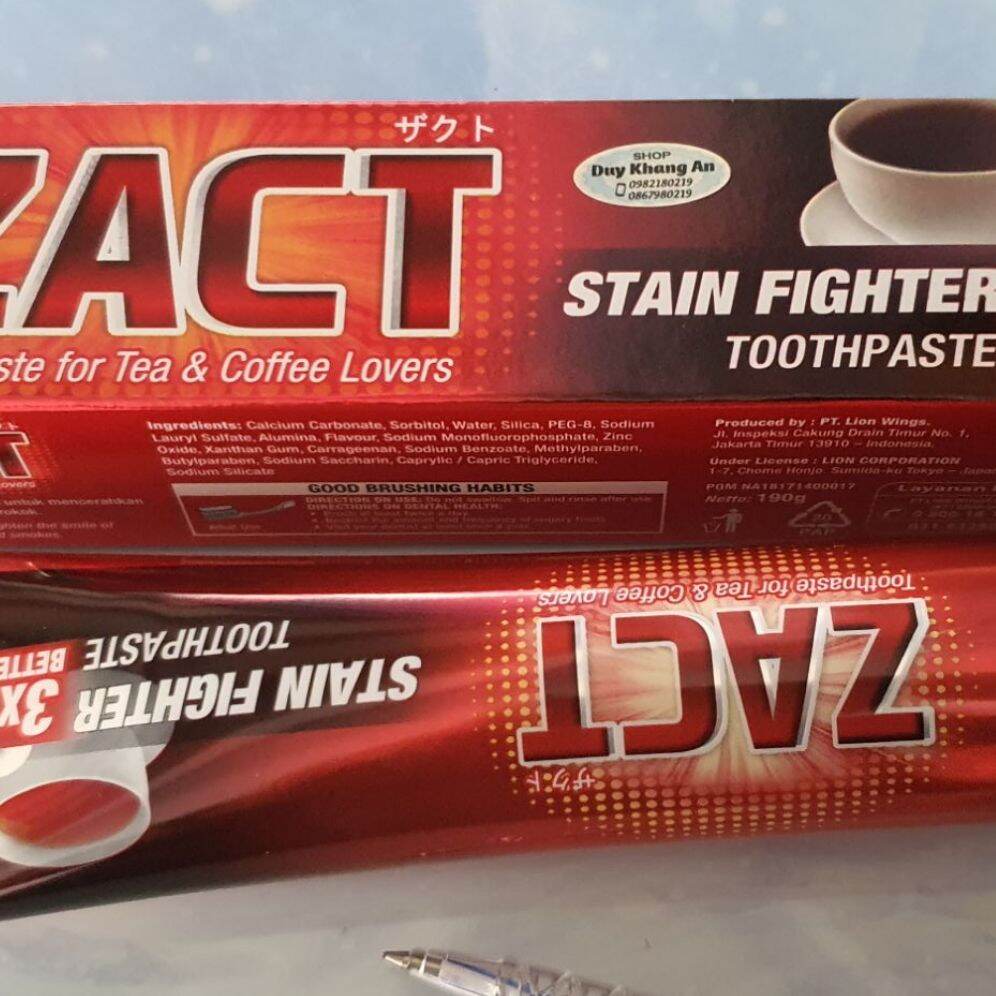 kem đánh răng ZACT 190 gram nhập khẩu