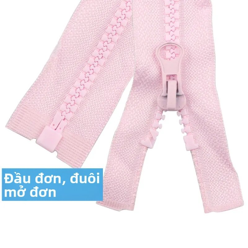 10 Chiếc Khóa Kéo Nhựa Một Đầu Mở 40cm-80cm Bền Thân Thiện Với Môi Trường Phụ Kiện May Vá Cho Áo Khoác Áo Phao Tự Làm Quần Áo