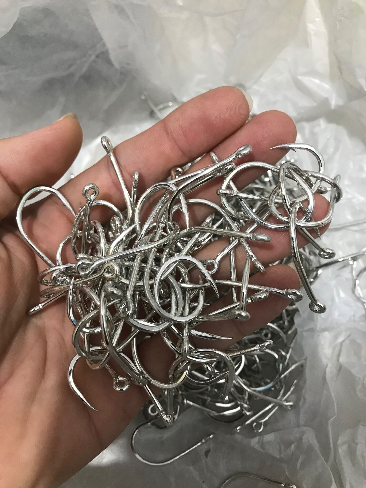 100 Lưỡi Câu Cá BKK Trắng Số 3/0