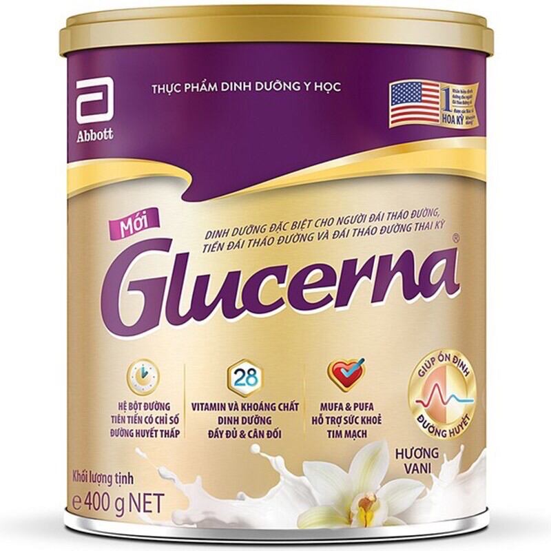 [Date 2024] Sữa bột Glucerna lon 850g cho người tiểu đường