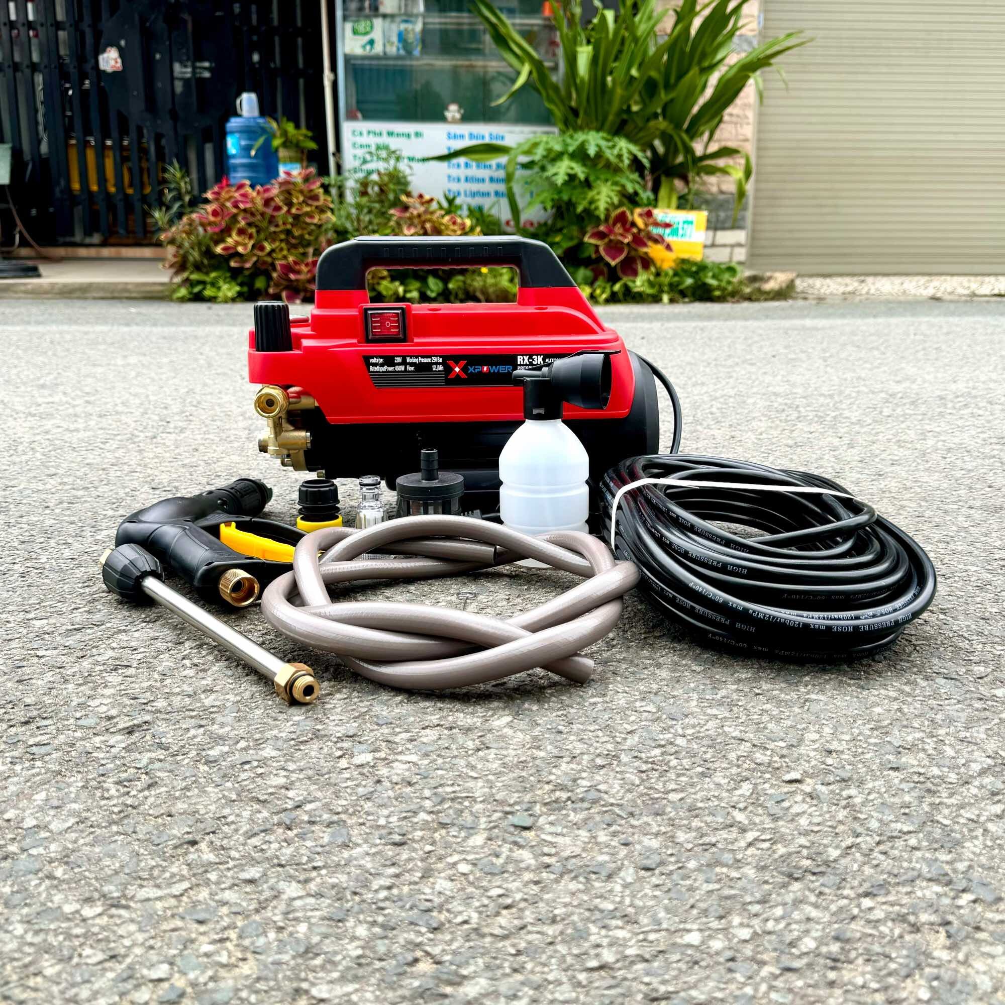 Máy xịt rửa xe XPOWER RX-3K 4500W có chỉnh áp lực nước, dùng vệ sinh điều hoà, rửa xe